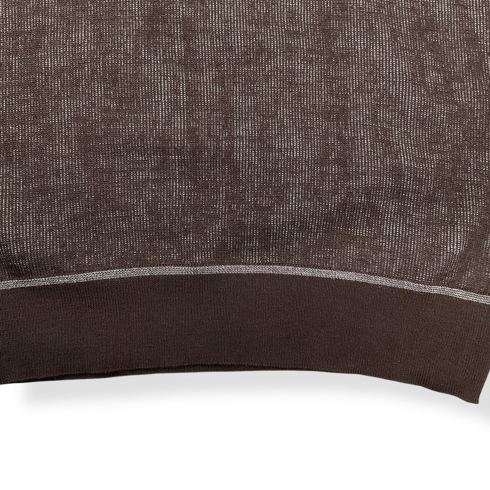 Ferrante Vest Men 54 EU (XXL US) Dark Brown Merino Wool Sweater V Neck EUC - Picture 3 of 13